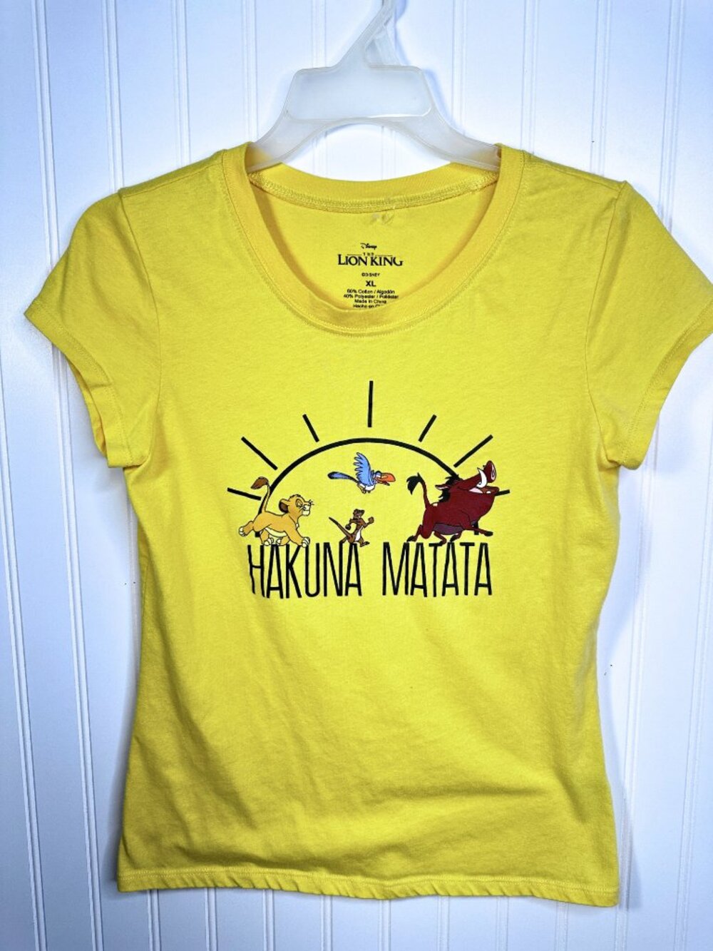 Disney The Lion King Shirt Graphic Tee "Hakuna Matata" Youth Size XLarge